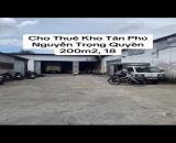 Cho thuê kho Nguyễn Trọng Quyền, Tân Phú, 200m2, 18 triệu