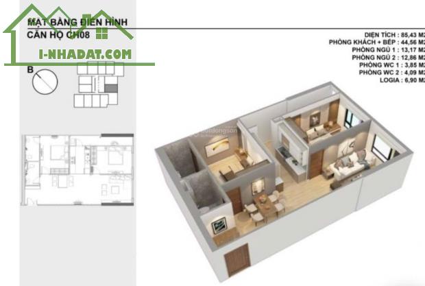 BÁN CHUNG CƯ VIỄN ĐÔNG STAR SỐ 1 GIÁP NHỊ, 101M - 3 NGỦ