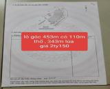 Bán đất đường Phước Toàn , Long Hiệp dt 453m2 ( 110m2 thổ + 343m2 đất lúa) giá 2,15 tỷ