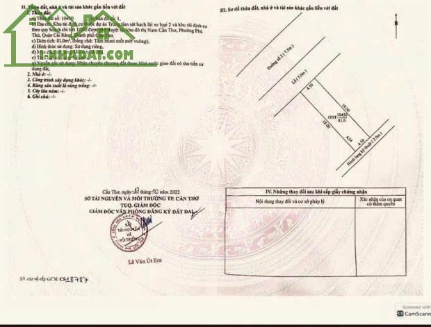 BÁN NỀN ĐƯỜNG SỐ 2 - KDC CHIẾN THẮNG - P. HƯNG PHÚ - TP CẦN THƠ - 1