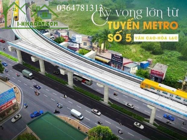 Chỉ 2.2 tỷ sở hữu 100m² đất Hòa Lạc MT 6m ô tô tránh full thổ cư gần CNC & ĐH Quốc Gia