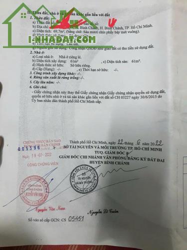 CHÍNH CHỦ Cần Bán Căn Nhà Tâm Huyết Tại Xã Bình Chánh, Huyện Bình Chánh, HCM - 2