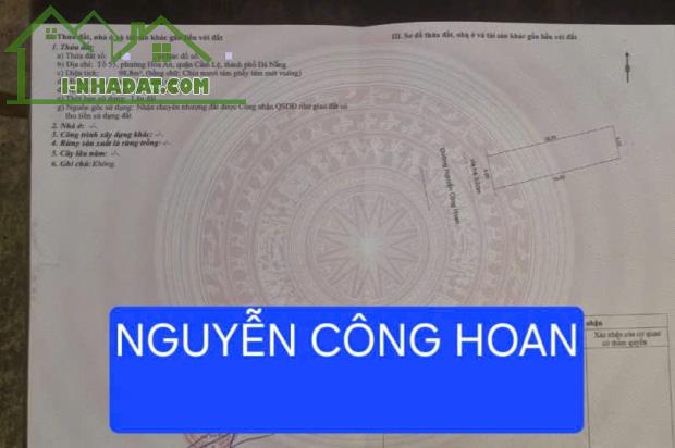 Cần bán 2 lô liền kề đường 7.5m Nguyễn Công Hoan - bên hông bến xe TP. Kẹp kiệt - 1