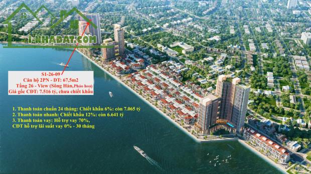 Sun Symphony - View sông Hàn, ngắm pháo hoa 2PN 67.5m2 GIÁ 6.641TỶ - 5