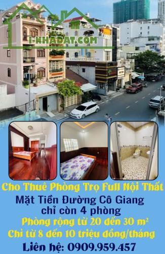 Cho Thuê Phòng Trọ Full Nội Thất – Mặt Tiền Đường Cô Giang – chỉ còn 4 phòng - 5