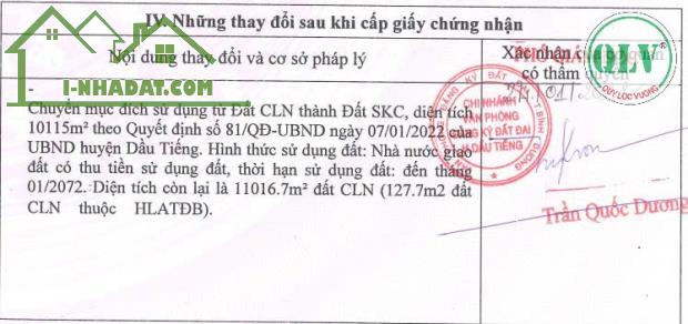 Bán 2,6 héc ta đất sản xuất kinh doanh ở Dầu Tiếng, Bình Dương - 2