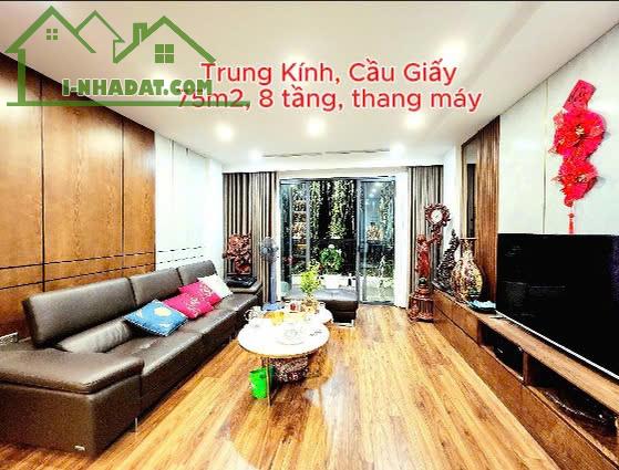 🏢 B.ÁN NHÀ MẶT PHỐ TRUNG KÍNH, CẦU GIẤY – 75 M2, 8 TẦNG THANG MÁY – KINH DOANH 🏢