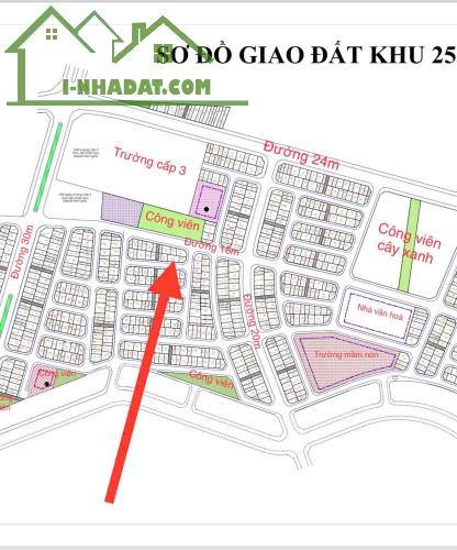 Bán đất dịch vụ khu 25.2 ha, xã Vân Canh, Hoài Đức – 50m2 - 1