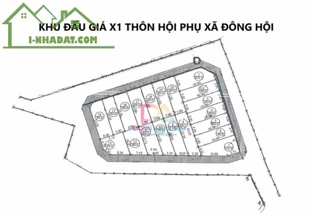 BÁN LÔ ĐẤT 78 M ĐẤU GIÁ X1 HỘI PHỤ, ĐÔNG ANH, HÀ NỘI - GẦN VINHOMES CỔ LOA- GIÁ RẺ - 3