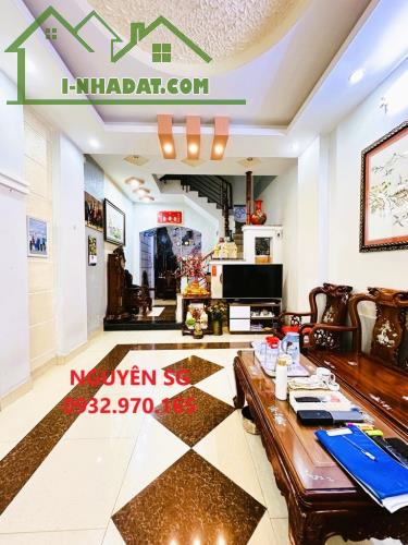 BÁN NHÀ BÌNH THẠNH. 4 TẦNG MỚI ĐẸP, HẺM 4M XE HƠI VÔ NHÀ, NGUYỄN VĂN ĐẬU, CHỢ CÂY QUÉO.