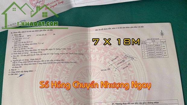 Bán đất nền thổ cư giá chỉ 295 triệu - Cạnh thành phố Đồng Hới. - 2