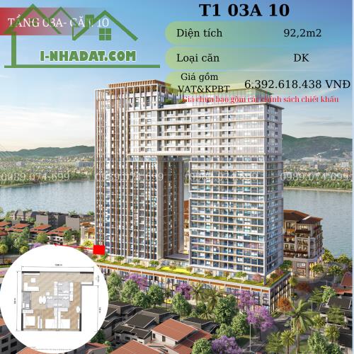 Căn hộ Dualkey cao cấp 92m2 giá siêu hời Sun Ponte Đà Nẵng view biển