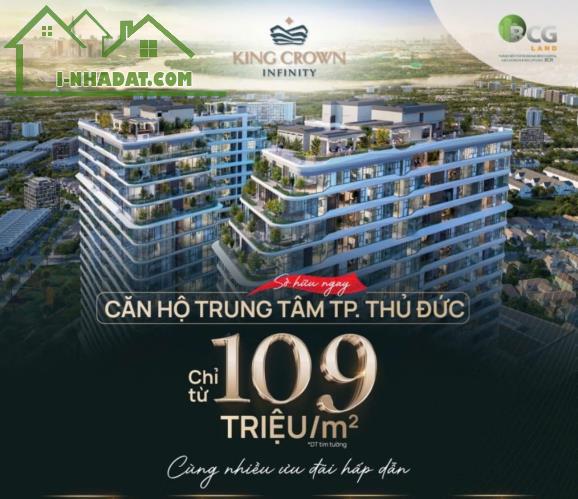 Bán căn hộ cao cấp TP Thủ Đức Võ Văn Ngân  cạnh TTTM Vincom KingCrown Infinity chỉ - 1