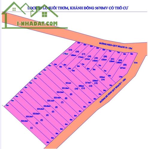 Cần Bán Lô đất Diện Tích 5600m2 Có 400m2 Thổ, Tách được 23 lô nhỏ.Giá 3,2 Tỉ TL - 1