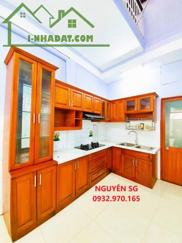 GIẢM 5,5 TỶ, NHÀ 1 ĐỜI CHỦ, 3 TẦNG MỚI ĐẸP,78 M2,NGANG 6M HIẾM,LÊ QUANG ĐỊNH,CHỢ BÀ CHIỂU. - 3