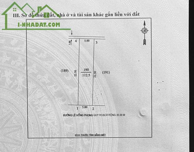 Bán nhà 3 tầng 113m2 kinh doanh mặt đường Lê Hồng Phong, Hưng Bình, TP Vinh