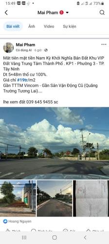 Bán Đất Khu VIP Đất Vàng Trung Tâm Thành Phố Tại KP1 - Phường 3 - TP. Tây Ninh - 2