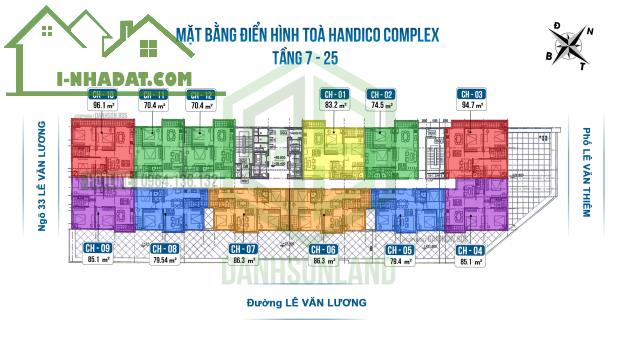 Nhận cọc thưởng phạt quỹ căn 33 Lê Văn Lương - Handico Complex | Giá tốt nhất thị trường