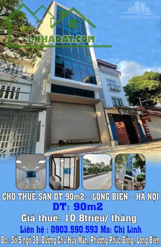 CHO THUÊ SÀN DT 90m2 – LONG BIÊN – HÀ NỘI.