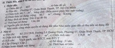 Nhà 4 tầng 5x9m 251/28/8 Lê Quang Định 5.9 tỷ