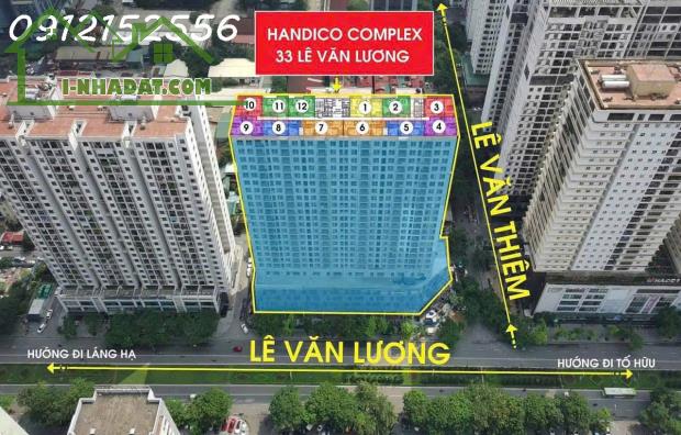 Bán xuất mua ngoại giao căn hộ 33 Lê Văn Lương Handico Complex, chỉ từ 83tr/m2, 2PN, 3PN - 2