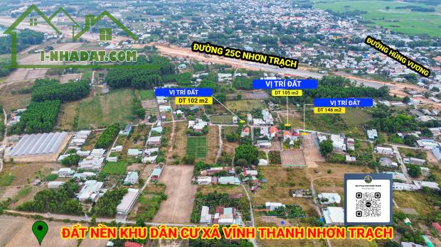 ĐẤT NỀN FULL THỔ NHƠN TRẠCH - KHU DÂN CƯ GẦN ĐƯỜNG 25C GIÁ TỐT