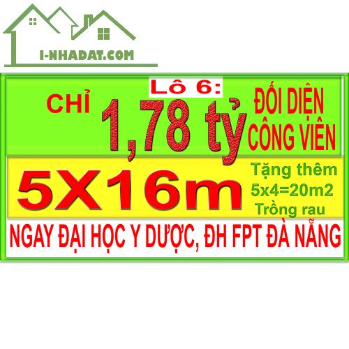 💥 CHỈ 1.78 tỷ sở hữu ngay (5x16m) 💥 SÁT ĐẠI HỌC FPT ĐÀ NẴNG