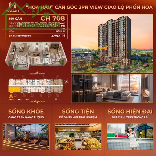 Căn hộ cao cấp 100m2 3N:2VS view TP Bắc Giang Thanh toán trước 30% vay lãi suất 0% - 4