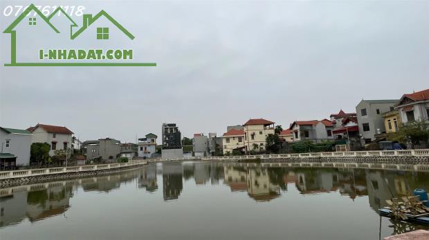 Hiếm,Bán đất đông dư Gia Lâm,ô tô tránh,vỉa hè 3m,view hồ sinh thái,100m,MT6m,5 tỷ - 1