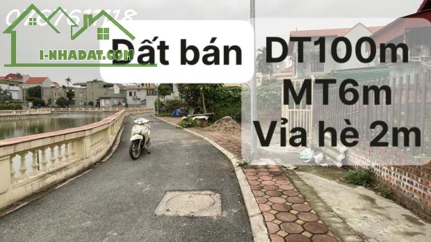 Hiếm,Bán đất đông dư Gia Lâm,ô tô tránh,vỉa hè 3m,view hồ sinh thái,100m,MT6m,5 tỷ - 2