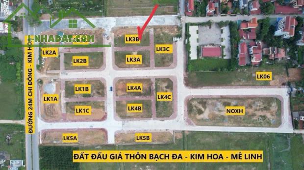 💥BÁN LÔ ĐẤT TẠI KHU ĐẤU GIÁ THÔN BẠCH ĐA, KIM HOA, MÊ LINH, HÀ NỘI - 3