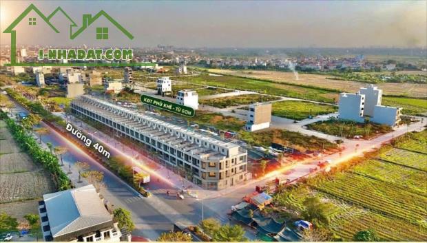 Bán Shophouse KĐT Phù Khê - Mặt áp trục đường liên tỉnh 40M - Kinh doanh đươc luôn