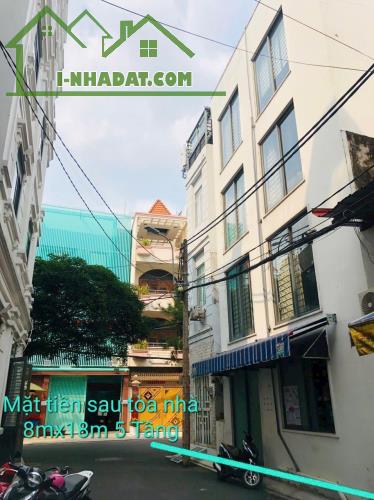 SIÊU HIẾM - TÒA NHÀ VĂN PHÒNG - CHDV 5 TẦNG - 8Mx18M - 3 MẶT TIỀN KINH DOANH - ĐƯỜNG NHỰA - 5