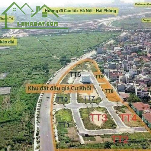 Bán đất phân lô đấu giá ĐTM bát khối - Cự Khối DT 75 m2 mặt tiền 5 m . LH 0961833639 - 1