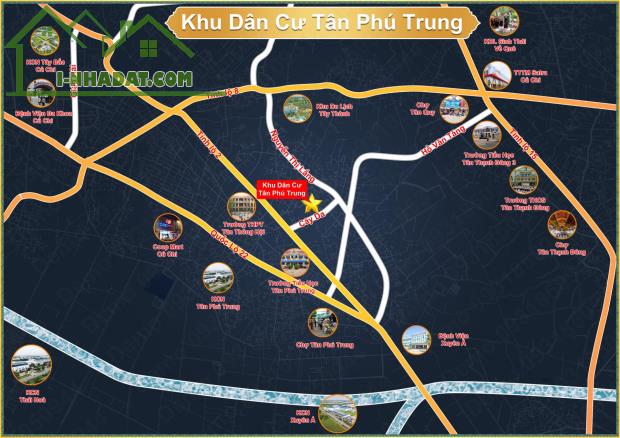 KDC Tân Phú Trung - Đất nền Củ Chi CÔNG TY TNHH ĐẦU TƯ GIA HƯNG LAND - 1