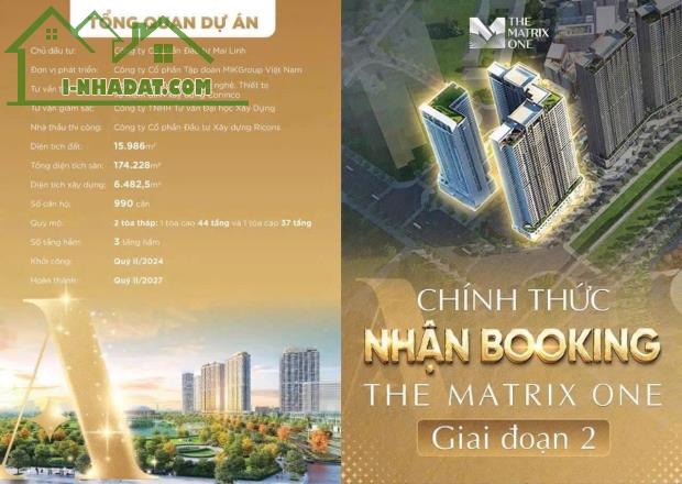 NHẬN NGAY ƯU ĐÃI CHIẾT KHẤU 3% KHI BOOKING DỰ ÁN THE MATRIX ONE GIAI ĐOẠN 2 - VIP NHẤT KH - 1