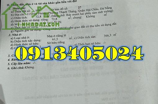 ♥️13,8 tỷ, Cần bán nhanh nhà mặt tiền đường Hải Phòng đối diện TT Tim Mạch Đà Nẵng;