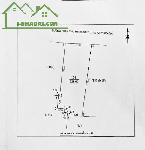 Bán đất 328,6m2 mặt đường Phan Chu Trinh, TP Vinh