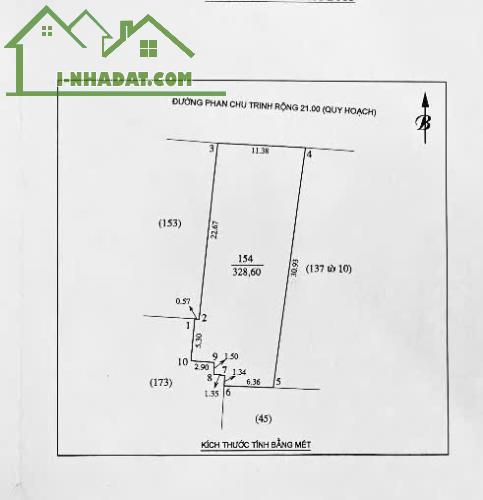 Bán đất 328,6m2 mặt đường Phan Chu Trinh