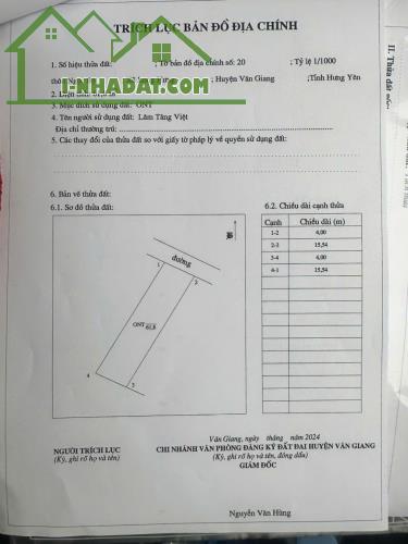 Bán đất Long Hưng, Văn Giang, Hưng Yên, 62m2, đường ô tô tránh, full thổ, 2.x tỷ.097132046