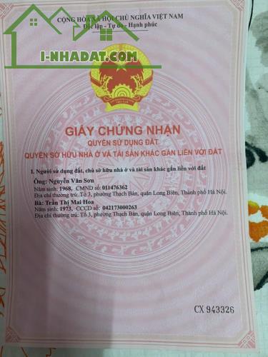 CHÍNH CHỦ CẦN BÁN GẤP LÔ ĐẤT TẠI TỔ 3 PHƯỜNG THẠCH BẢN QUẬN LONG BIÊN THÀNH PHỐ HÀ NỘI - 2