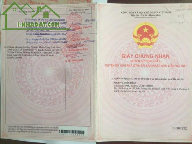 Chính Chủ Bán Lô Đất Full Thổ Cư Tại Xã Phước Tân Hưng, Huyện Châu Thành, Tỉnh Long An. - 1