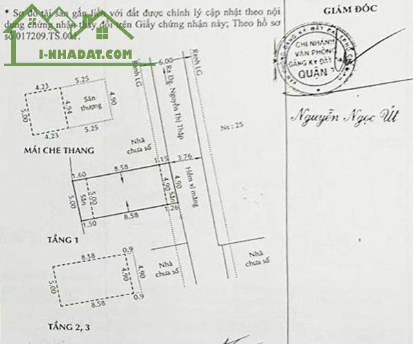 BÁN NHÀ HẺM XE HƠI NGUYỄN THỊ THẬP. 57M2. 5MX11.4M. 4 TẦNG. NHÀ MỚI XÂY 2021. SÁT ĐƯỜNG - 1