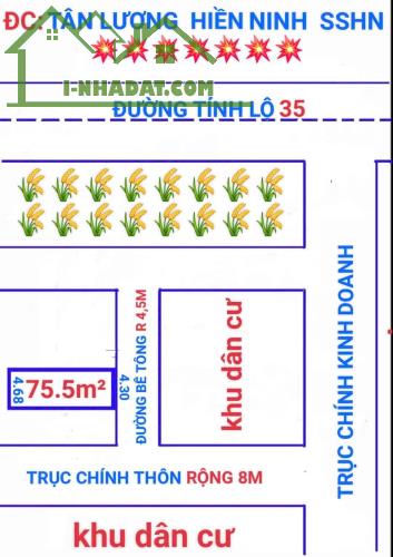 Duy nhất 1 mảnh Tân Lương-Hiền Ninh-SS đường 4m, cách trục chính 30m giá chỉ 2x xíu. - 2