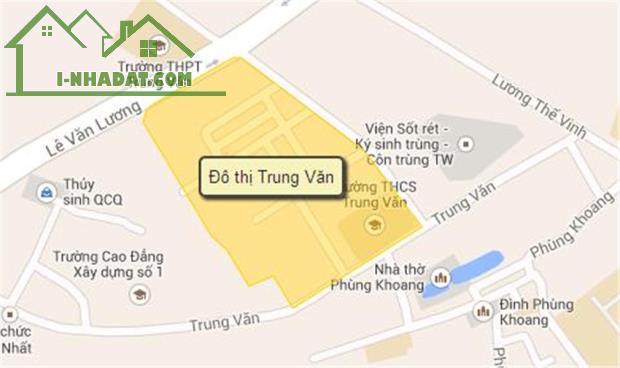 chuyển nhượng đất DT 105m2,MT 9m vỉa hè đường 20m khu đô thị Trung Văn đường Tố Hữu -Lê - 2