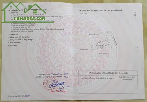 Bán đất Tân Thành - Dương Kinh - Hải Phòng - 4