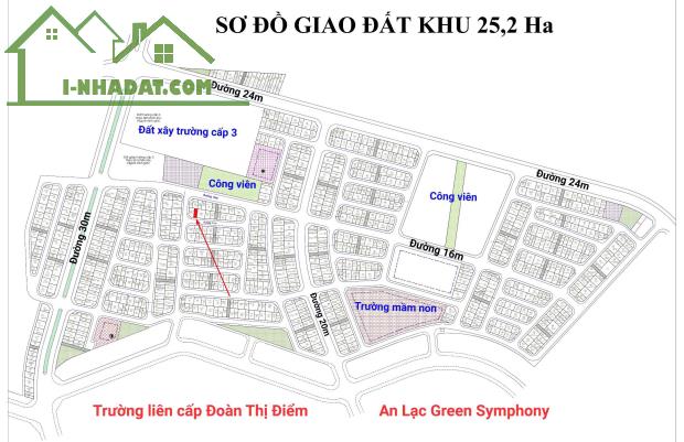 Bán Đất Vân Canh Hoài Đức, 64m2 Mặt đường 11m trục kinh doanh khu phân lô ôtô chạy quanh. - 2