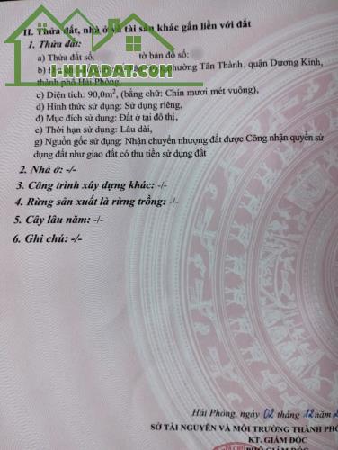 Bán đất Tân Thành - Dương Kinh - Hải Phòng - 2