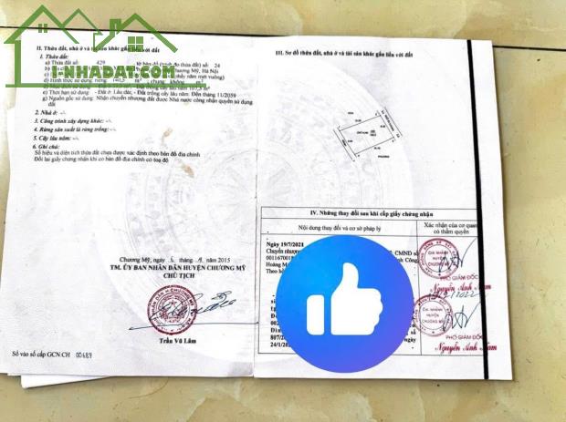 cần bán 140m sơn đồng chương mỹ đường rộng 4m cách ql6 đang mở rộng 50m giá 4,2 ty - 5