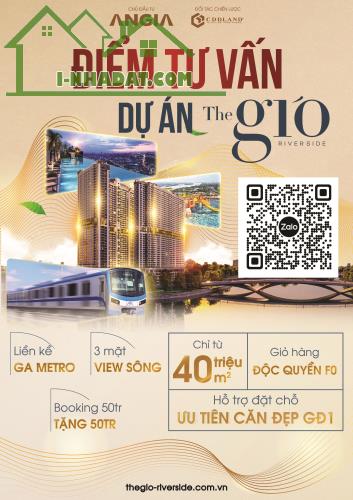Bán căn hộ The Gió CDT An Gia DĩAn BD, nhận báo giá căn 2PN 65M2  cạnh Metro Suối Tiên